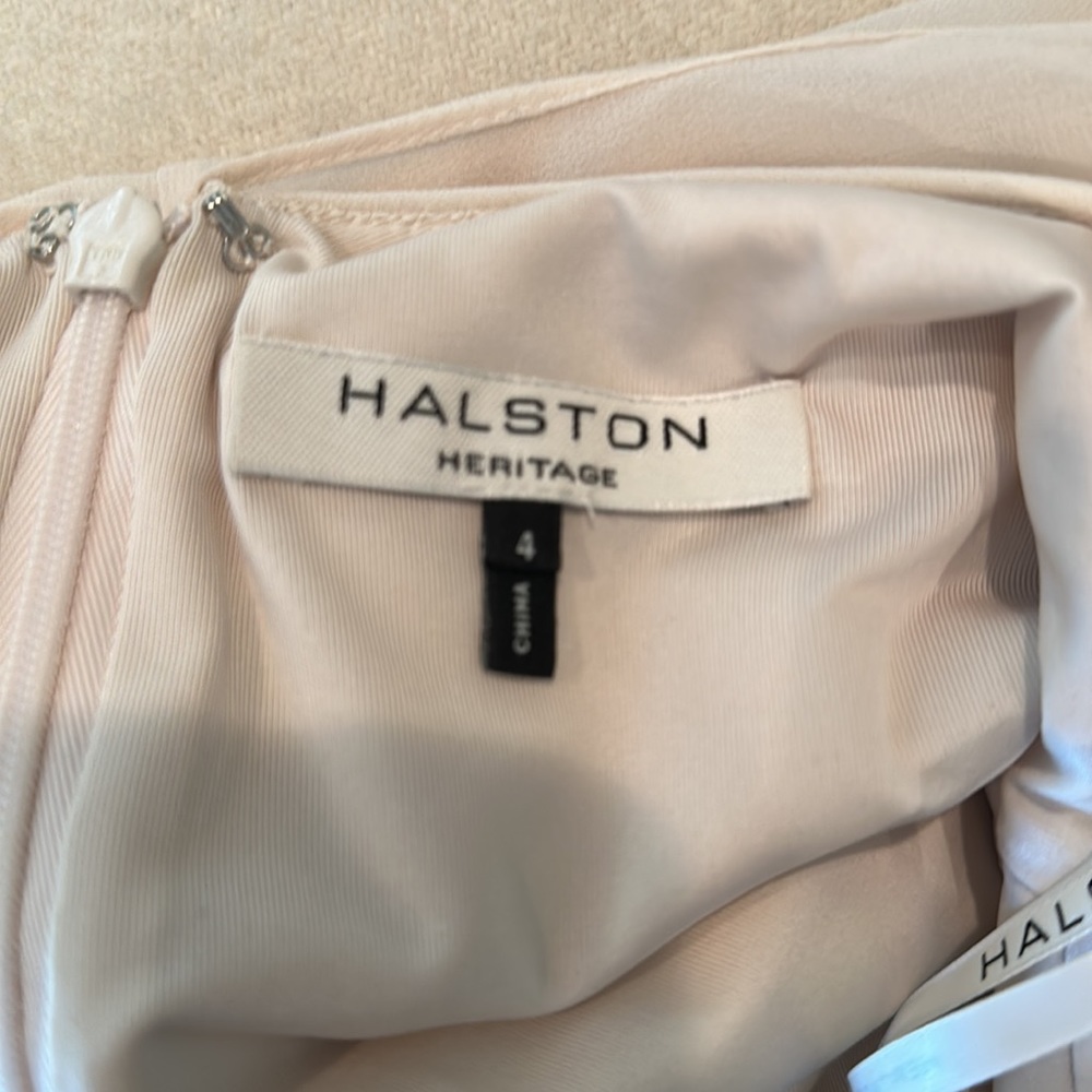 Halston Heritage beige/cream dress size 4 - Picture 5 of 7